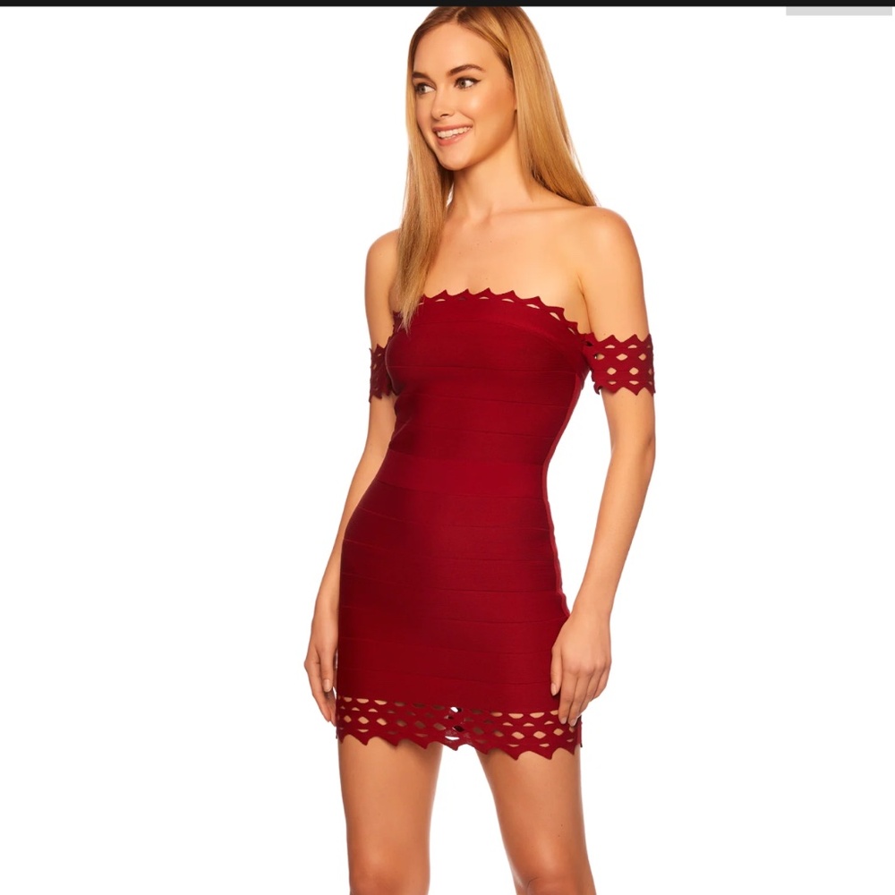 Susana Monaco oxblood bandage mini size S